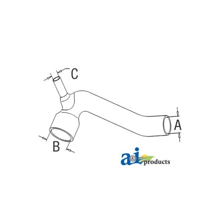 A & I Products Radiator Hose, Bottom 11" x2" x2" A-3596194M1